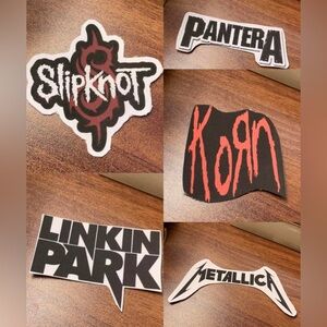 Nu Metal/Rock Band Logo Stickers